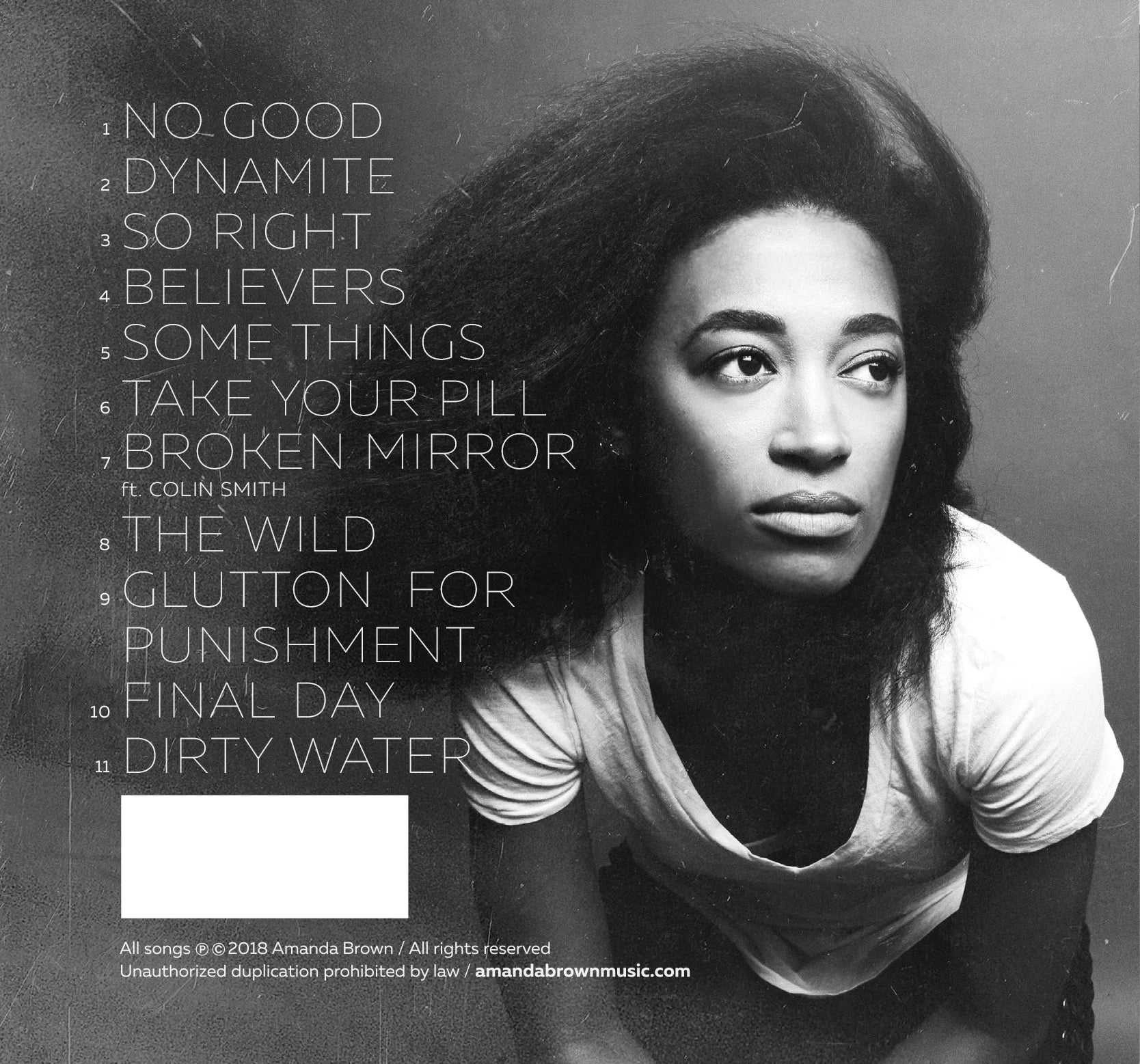 Amanda Brown 'Dirty Water' CD