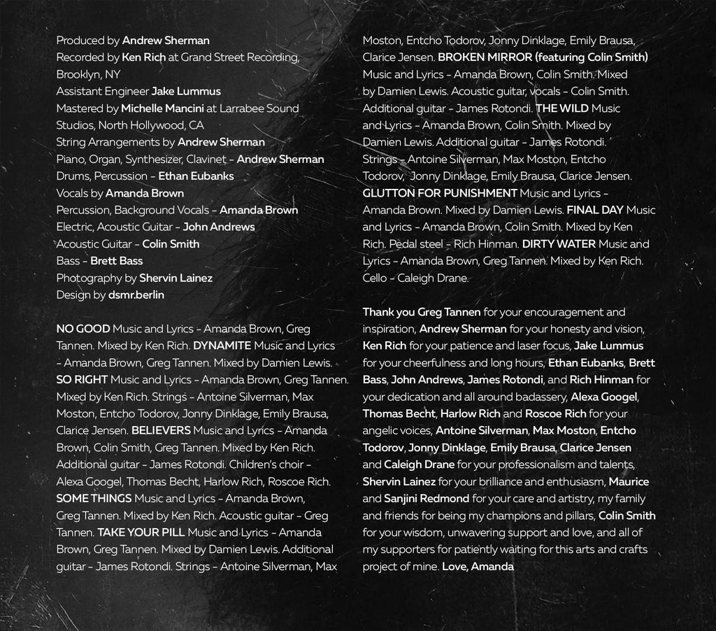 Amanda Brown 'Dirty Water' CD